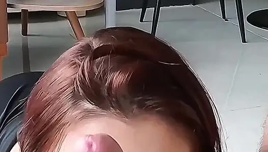 HORNY AND NAUGHTY ROUGH SEX - Redhead Latina ready for Hardcore Doggy style fuck and Blowjob in POV