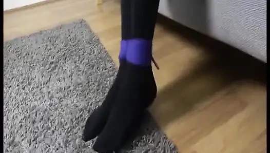 Lilly in: College Girl Got Tied up, Elbows Wielded Together, and Ballgagged