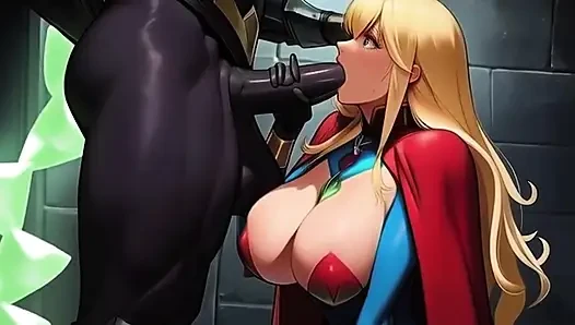 Supergirl wird gefesselt und wieder mit spielzeug
