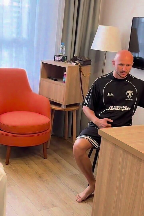 Roomtoor with Two Dicks! Riding Dick Like Crazy!