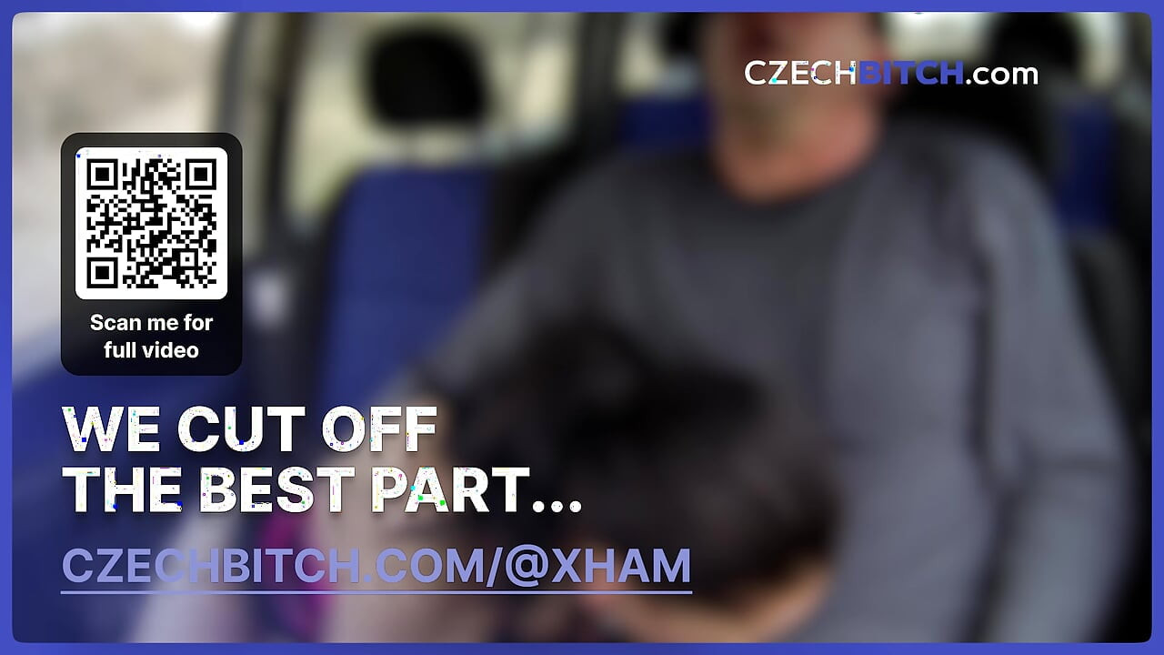 Rauw neuken met een gretige brunette in de auto (Tsjechische teef)