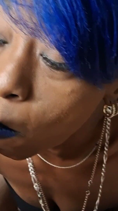 Blue Nasty  lipstick face fuck | Clip 1