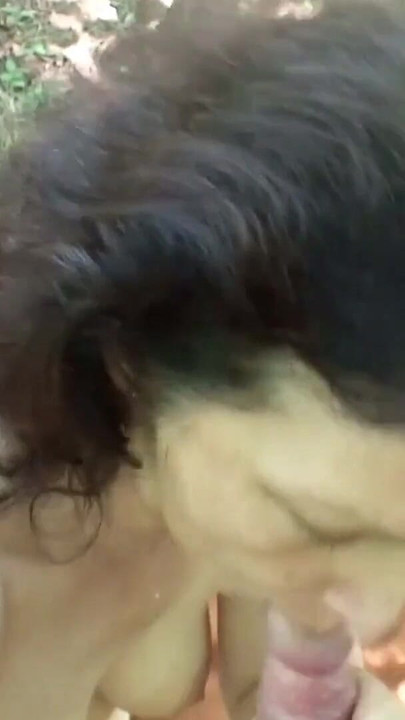 Spectacular moment from "74yr old Granny with Hairy Pussy - POV Outdoor Sex with Teen"