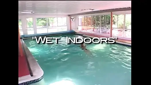Bodybuilder in Swimming Pool