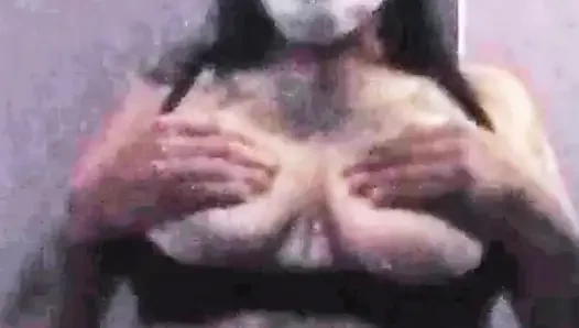 I secretly send my big tits to my stepbrother
