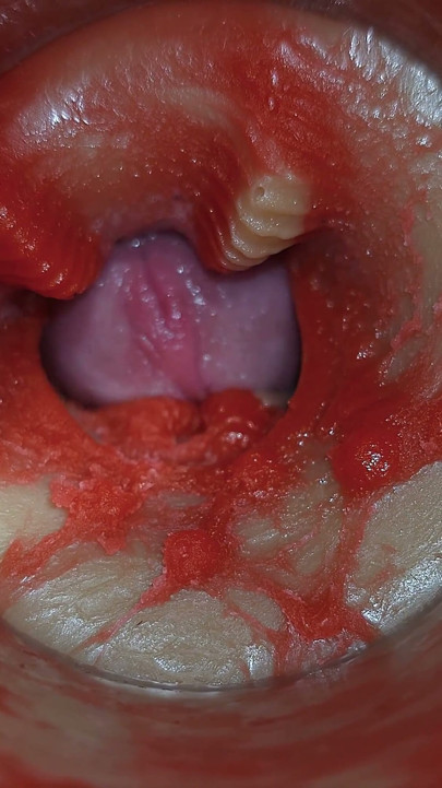 Camera Inside Deep Pussy Captures Very Huge Ejaculation of Sperm ASMR | Clip 1