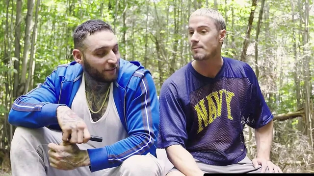 HETEROFLEXIBLE - Buds Skyy Knox & Tony D'Angelo Make Excuses To Jerk Off & Try Anal On Camping Trip