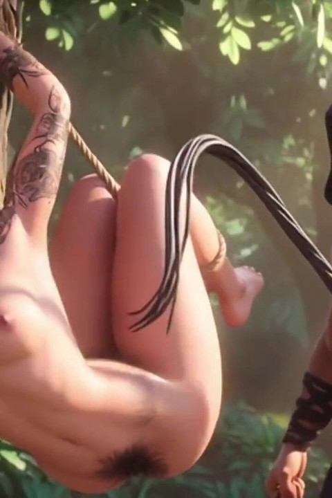 Desperate Bound Feminist - Severe Whipping by Dominant Man