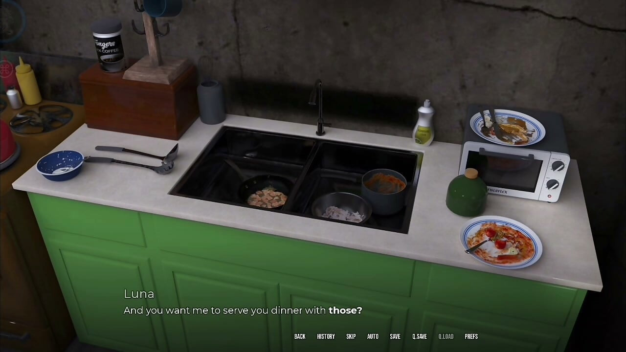 In Security- Luna Cleans Old Pervert Gary’s Apartment