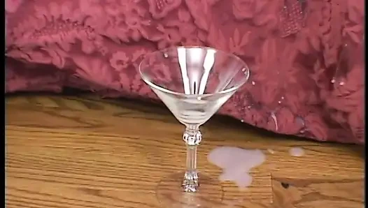 Busty Darkhaired Slut Drinks Cum Cock-tail After Getty Her Cunt Well Jammed