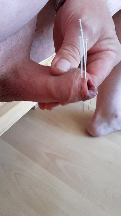 needles through the foreskin