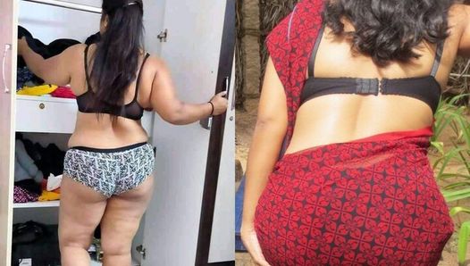 Sexy tamil girl Big Ass desi gaand pussy licking