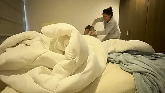 Wrestling Between Women and Tickling