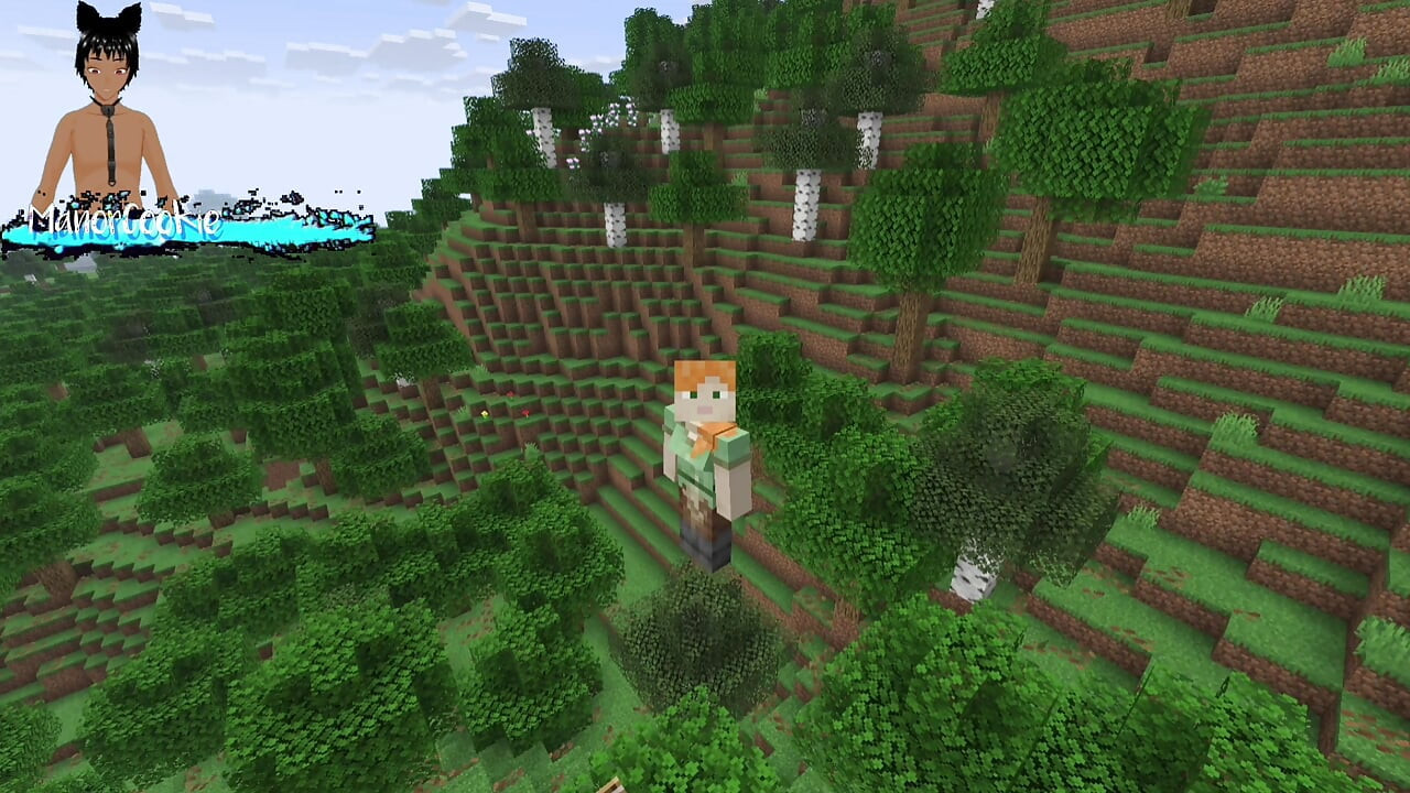 Minecraftモッド『Needs Of Nature』 - スティーブとアレックスが自慰しながらいくつかの機能を披露しています!まるで精液みたいに!
