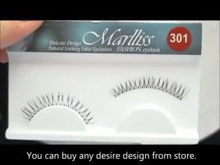 How to apply false lashes