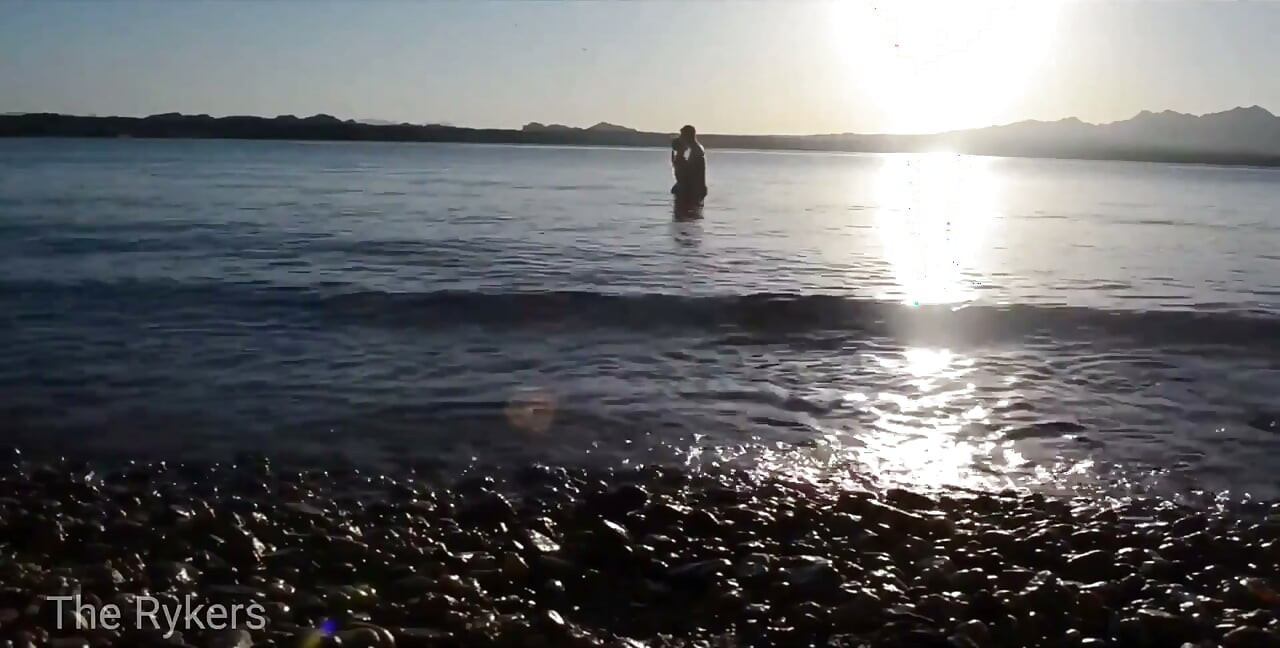 Romantic Sex at a Public Beach