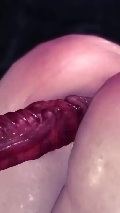 Hot alien sex in a dark cave with a horny young blonde | Clip 2