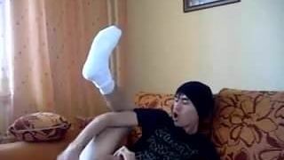 Twink Solo mit Dildo