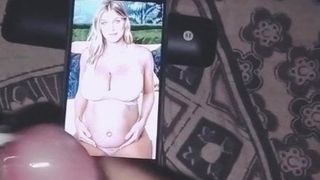 Die schwangere Ashley James Sperma-Hommage
