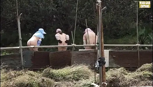 Pelarian pedesaan di mana wanita dewasa yang bersemangat bebas menerima kebebasan dewasa udara terbuka -adegan.3