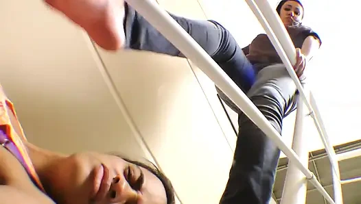 Lesbian Karateke Big Feet - Agressive and Sensational