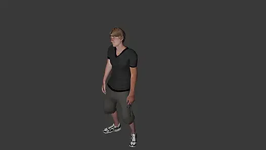 a man standing only
