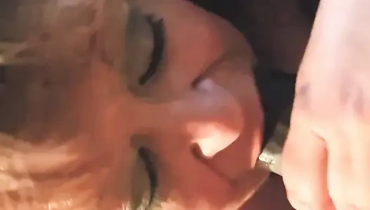 Cumming in Granny Mouth Again