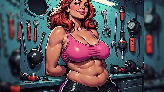 Sexy frauen boxercise kunst