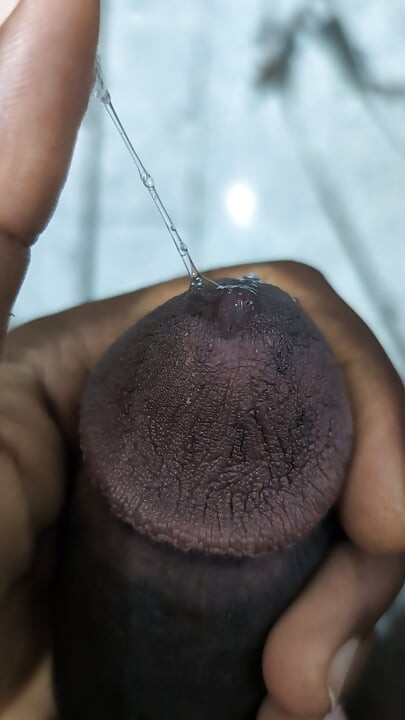 I'm playing with my big black cock