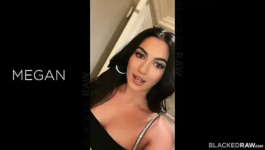 BLACKEDRAW БОЛЬШОЙ ЧЕРНЫЙ ЧЛЕН - жаждущая плохая ебарь Megan Mistakes едва может поместиться огромный член Джейсона в BLACKED Raw дебют