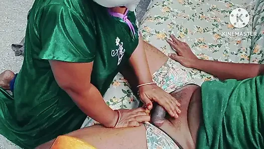 Tamil - Desi-mädchen verführt ihren freund und gab schönen blow, um ihn auf das bett zu nehmen - erotisches stöhnen mit tamilischer audio