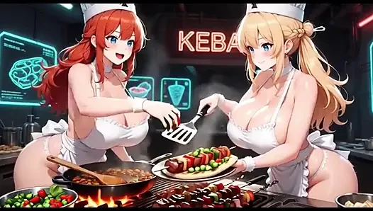 Komik aşçı videosu, ai animasyon