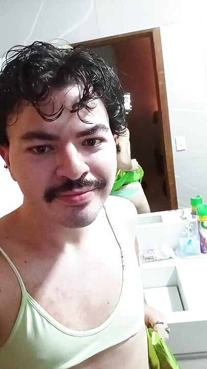 Gay femboy brazilian bikini