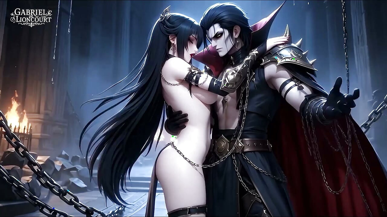 Une fille gothique attachée par un seigneur vampire - HENTAI MONSTRUEUX BDSM