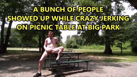 Caught Jacking Off On A Picnic Table 07-19-2016