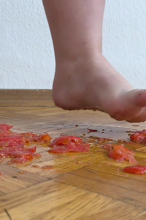 Huge Legs Vs. Cherry Tomatoes