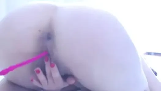 Petite teen masturbating for fans