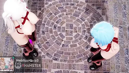 mmd r18 shishi lamy heart pie dance hall ngentot habis-habisan pakai dildo ahegao dansa seks gangbang bokep hentai 3d