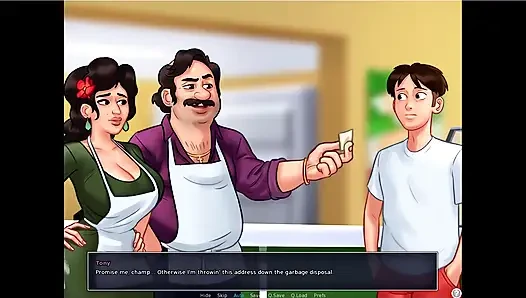 Summertime saga - Eva had her baby ... Johannes fucked Maria while tony was there