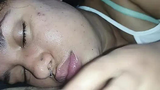 CREAMPIE IN HER MOUTH, SHE EAGERLY WAITS FOR ALL THE HOT CUM
