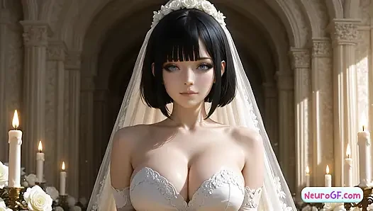 Stunning bride’s wedding dress is ruined by explosive sinful facials