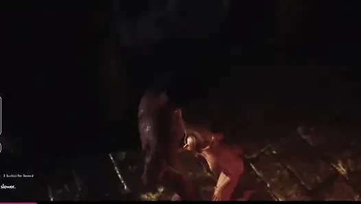 Skyrim OSEX seks threesome di seks threesome