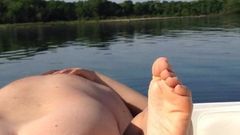 Wife fucks on a boat