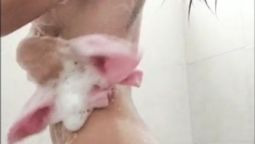Washing my little ass to be fucked hard..