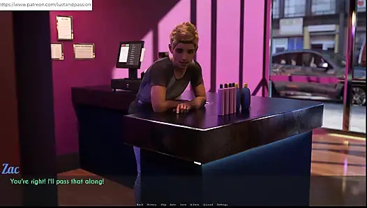 AWAM - Zac half Sophia beim gebräunungssalon