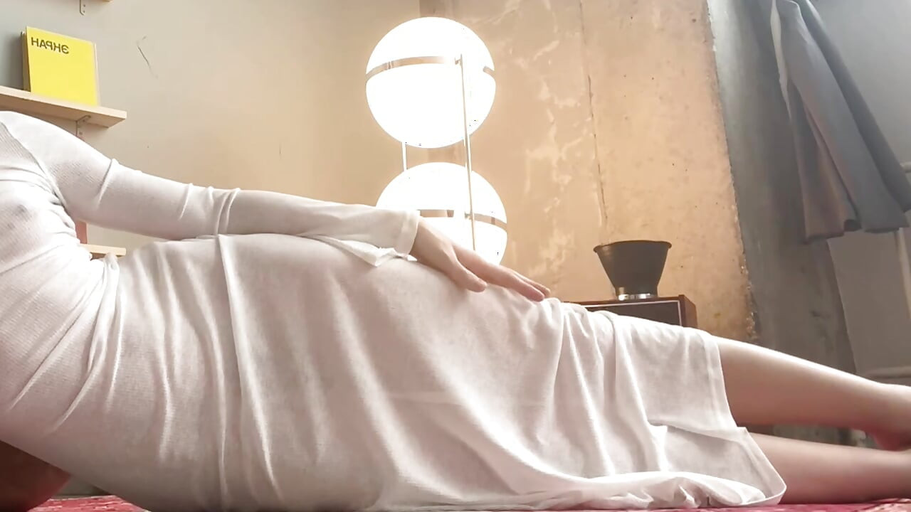 stretching transparent dress skinny