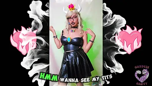 Goddess rarity melucuti bajumu sebagai Bowsette