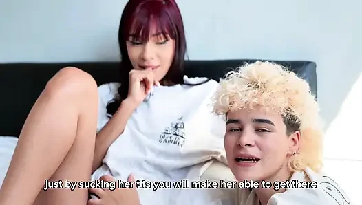 MEME EĞITIMI!! BIR KıZ GÖĞÜSLERINI EMEREK NASıL BOŞALTILIR