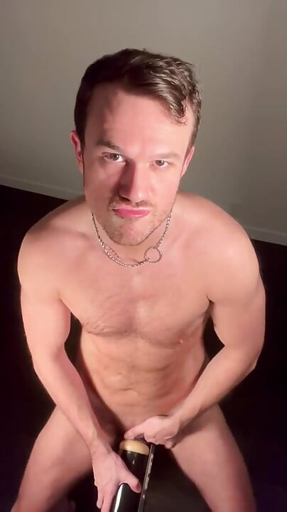 Getting Sweaty Railing Plastic Pussy