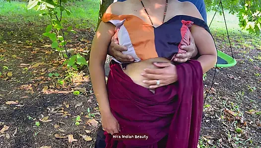 Face fucking my Best Friend's Wife. Cheating Saree Sex in Outdoor. Deepthroat Milf